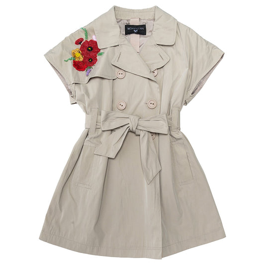 Raincoat with embroidery