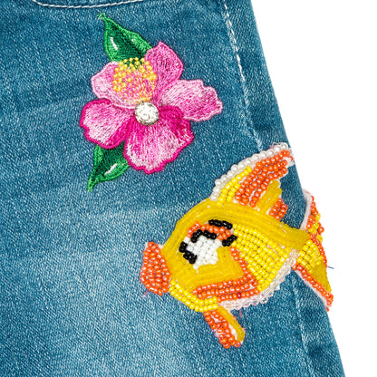 Embroidered Jeans