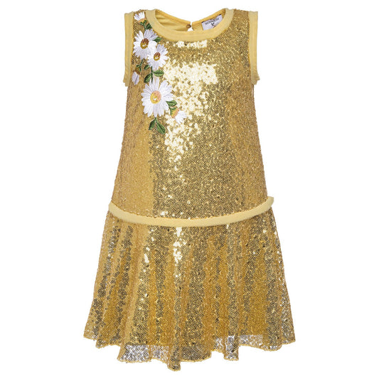 Abito paillettes con ricamo