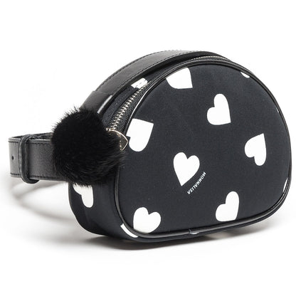 Heart print bum bag