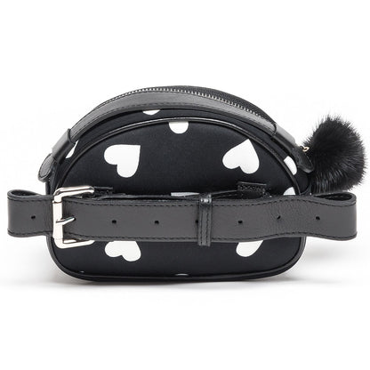 Heart print bum bag