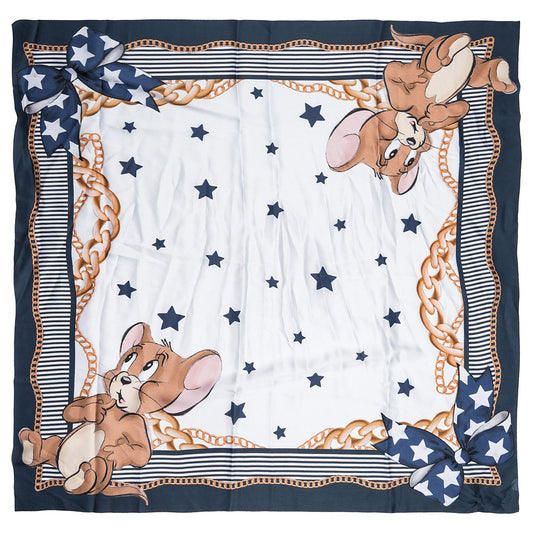 Satin scarf with stars