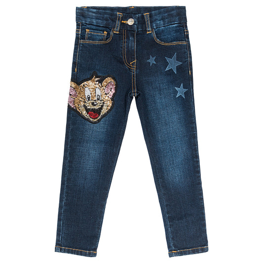 Jeans w/stars & sequins