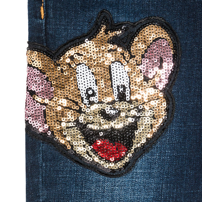 Jeans w/stars & sequins