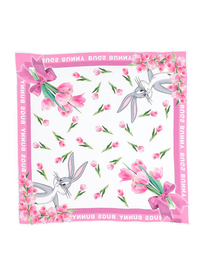 Foulard raso stampa farfalle