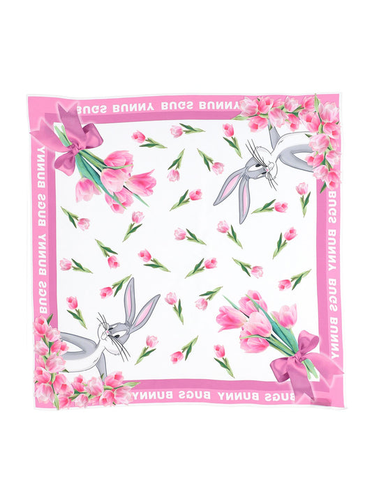 Foulard raso stampa farfalle