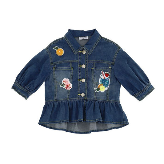 Loose-fitting jeans-style shirt
