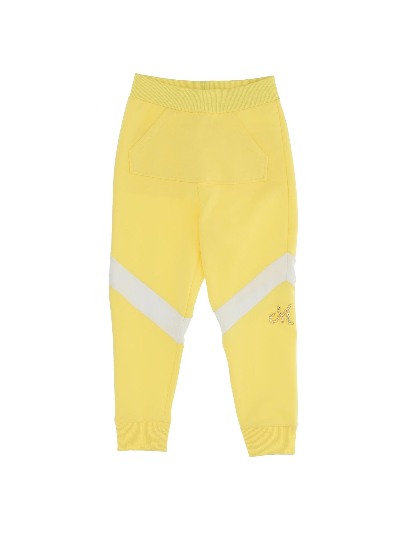 Sweatpants with rhinestones and beads