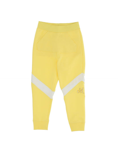 Sweatpants with rhinestones and beads