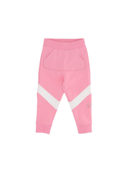Sweatpants with rhinestones and beads