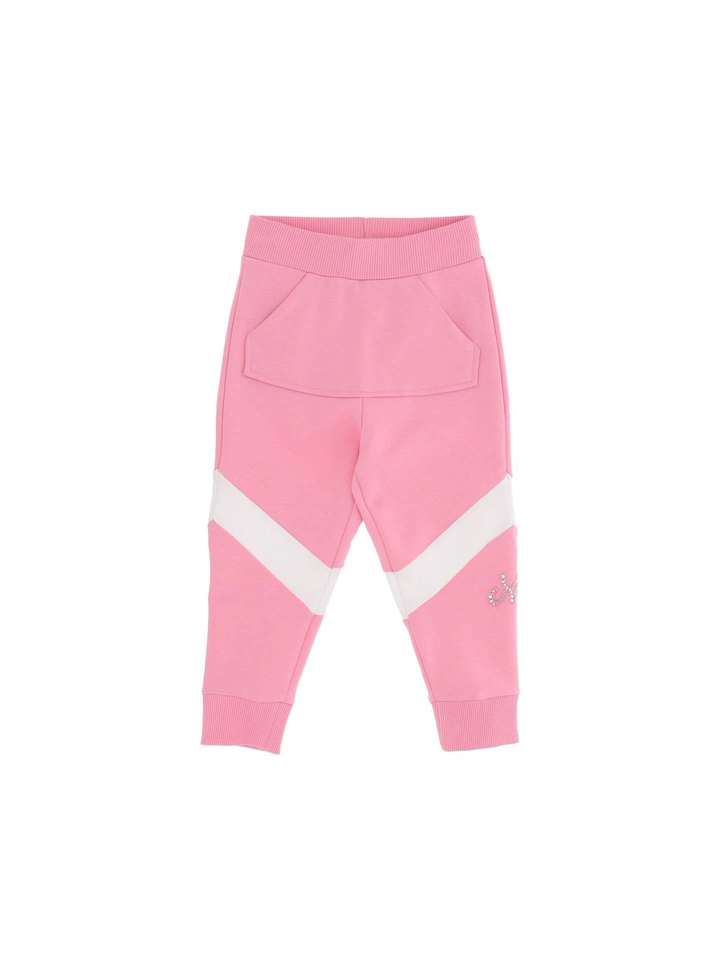 Sweatpants with rhinestones and beads