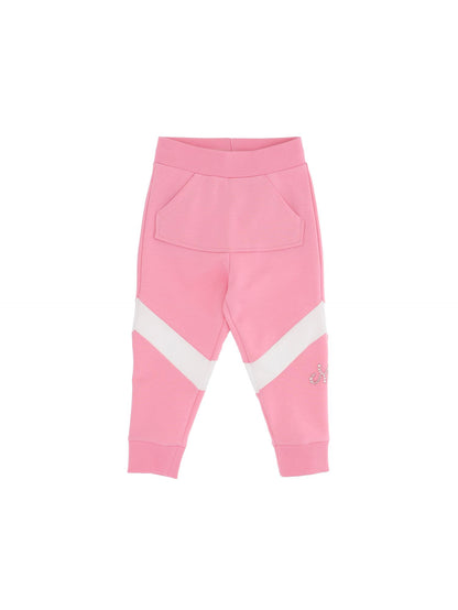 Sweatpants with rhinestones and beads