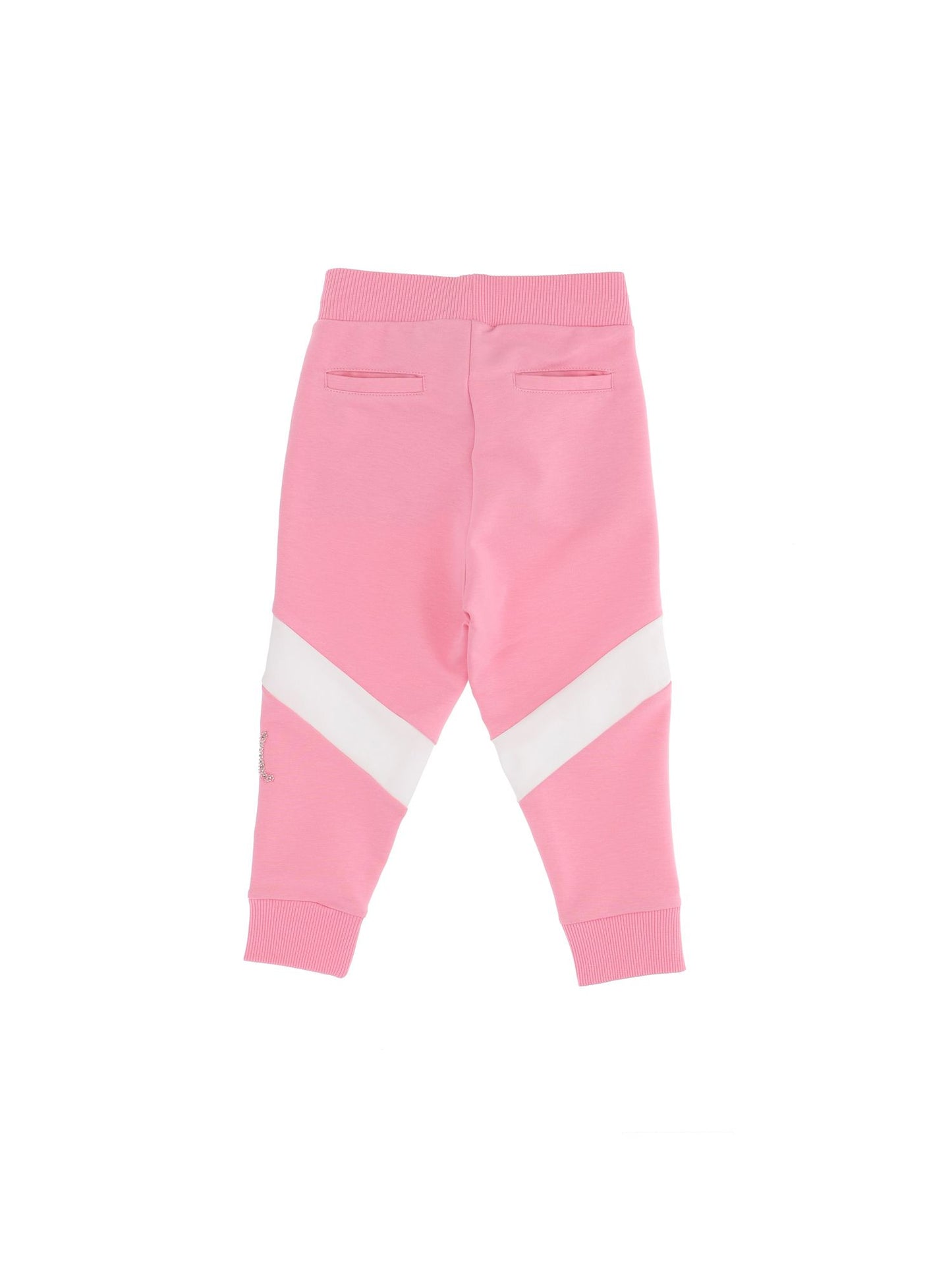 Sweatpants with rhinestones and beads