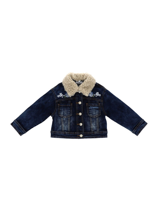 Embroidered denim jacket