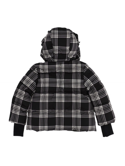 Checked down jacket