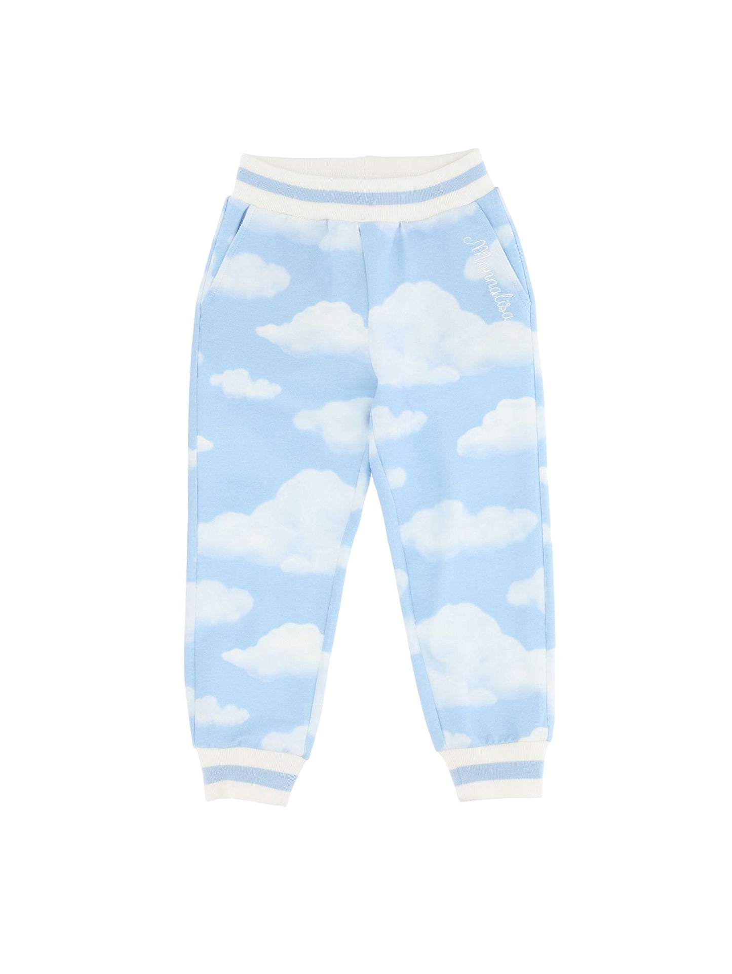 Jogger pants with cloud print sweatshirt