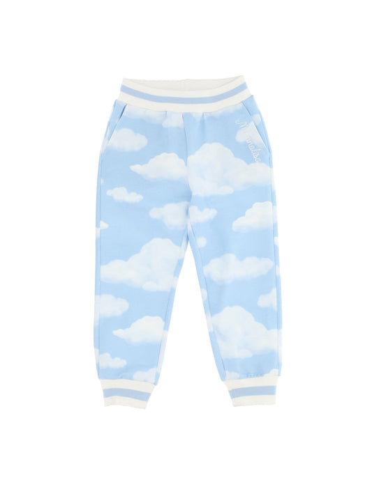 Jogger pants with cloud print sweatshirt