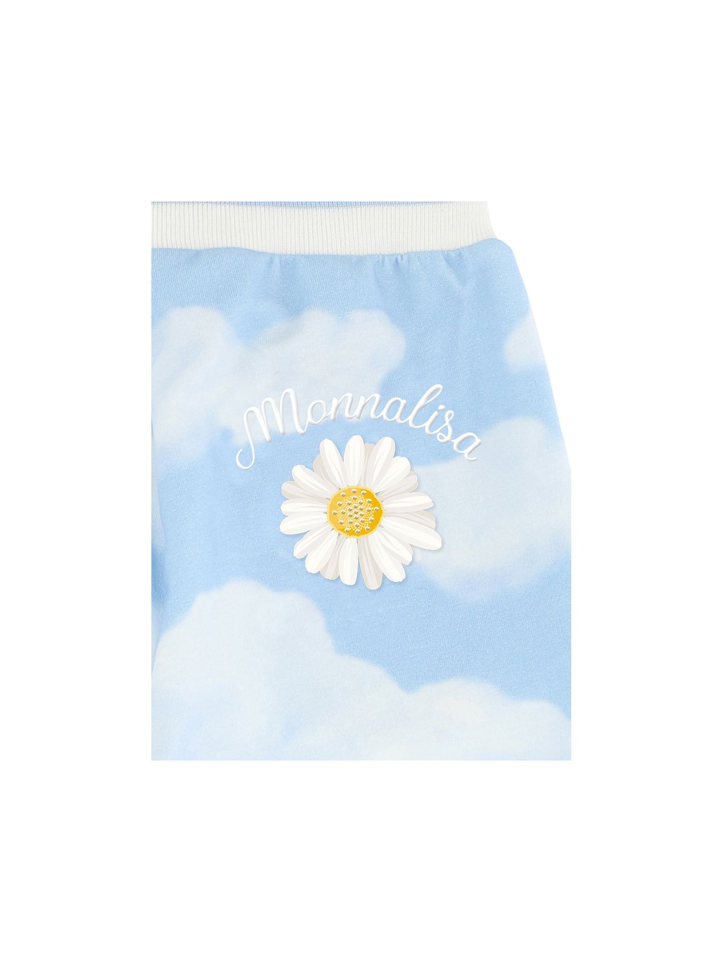 Jogger pants with cloud print sweatshirt