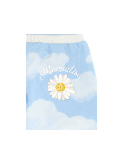 Jogger pants with cloud print sweatshirt