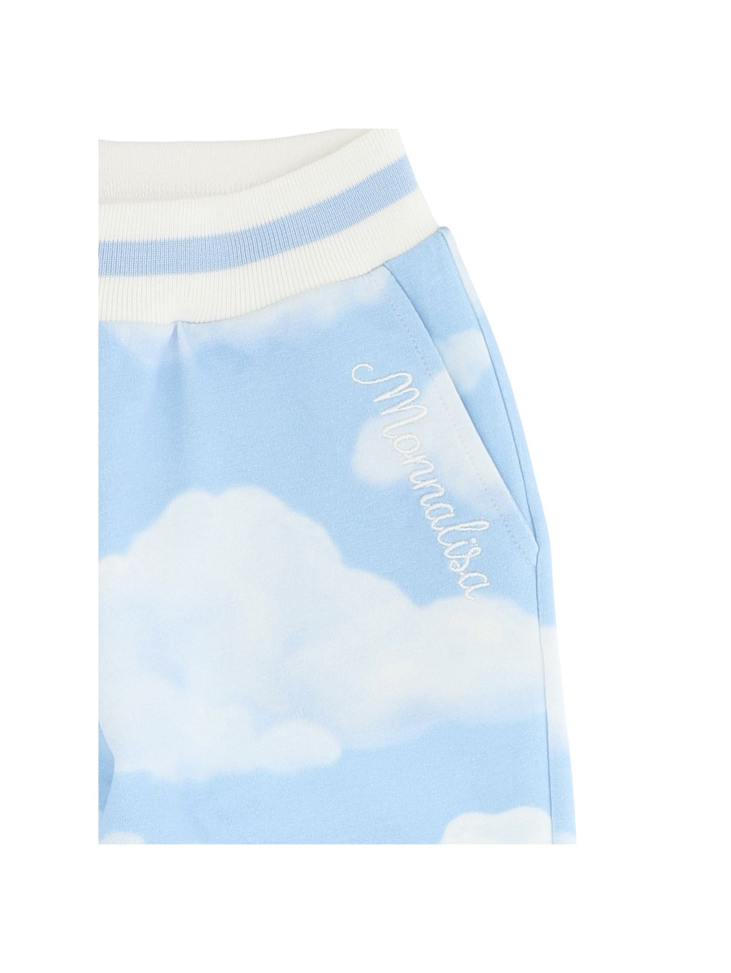 Jogger pants with cloud print sweatshirt