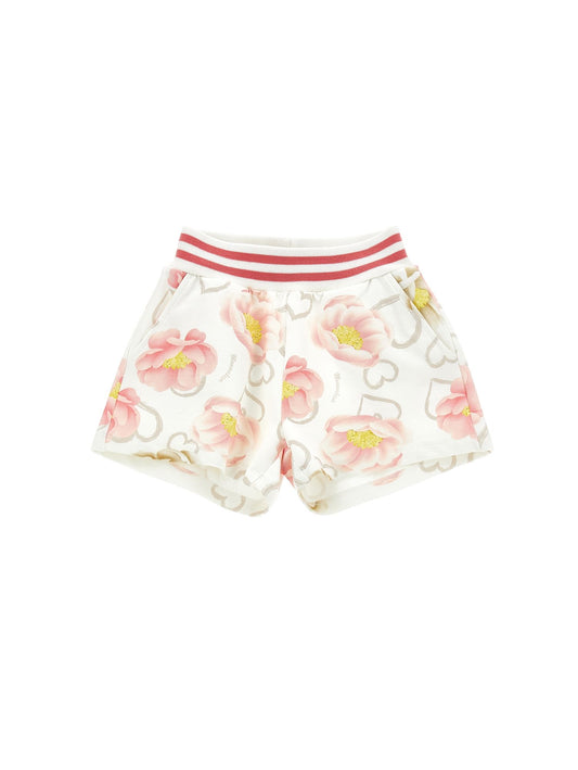 Anemone Print Sweatshirt Shorts
