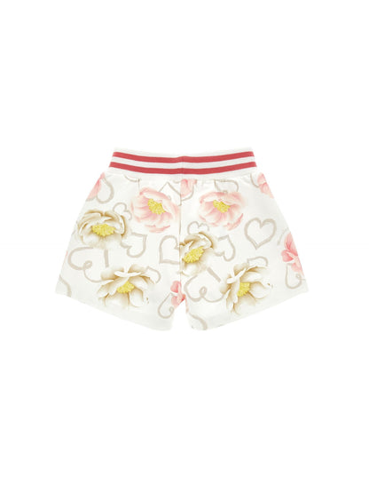 Anemone Print Sweatshirt Shorts