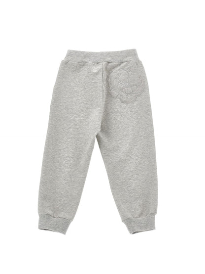 Jogger with anemone embroidery