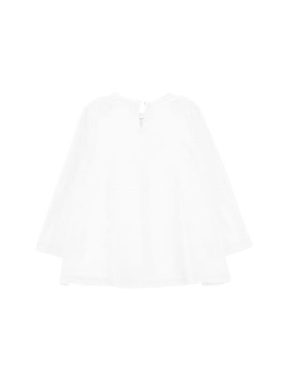 Maxi t-shirt with ruffled heart