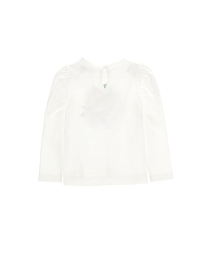 Long-sleeved rhinestone T-shirt