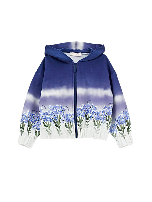 Degradé open sweatshirt