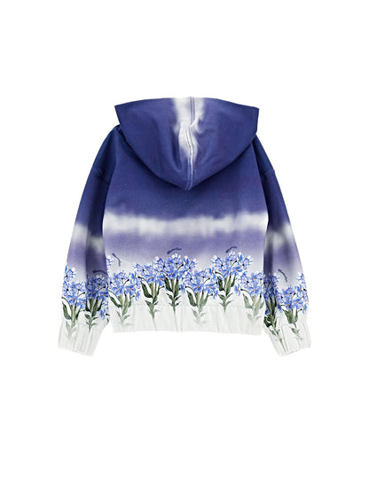 Degradé open sweatshirt