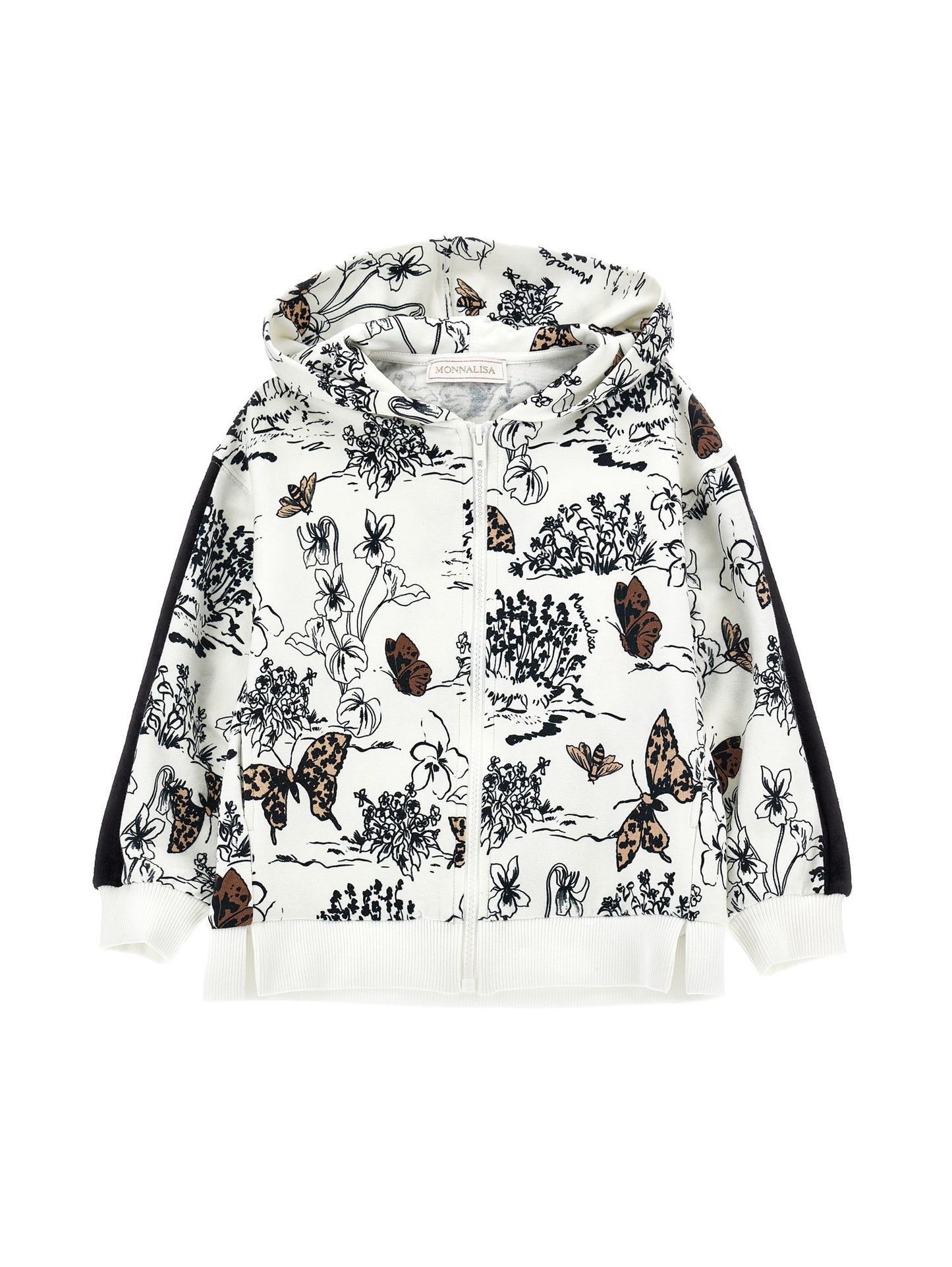 Open toile de jouy sweatshirt