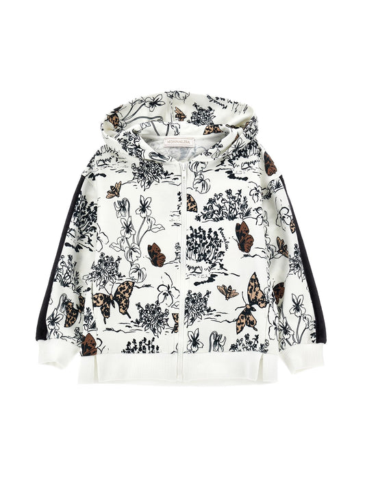 Open toile de jouy sweatshirt