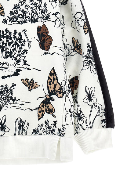Open toile de jouy sweatshirt