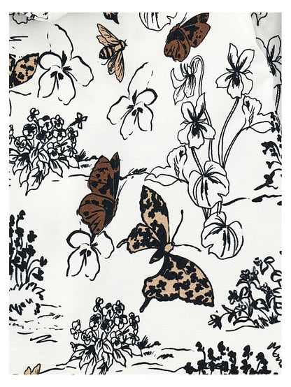 Open toile de jouy sweatshirt