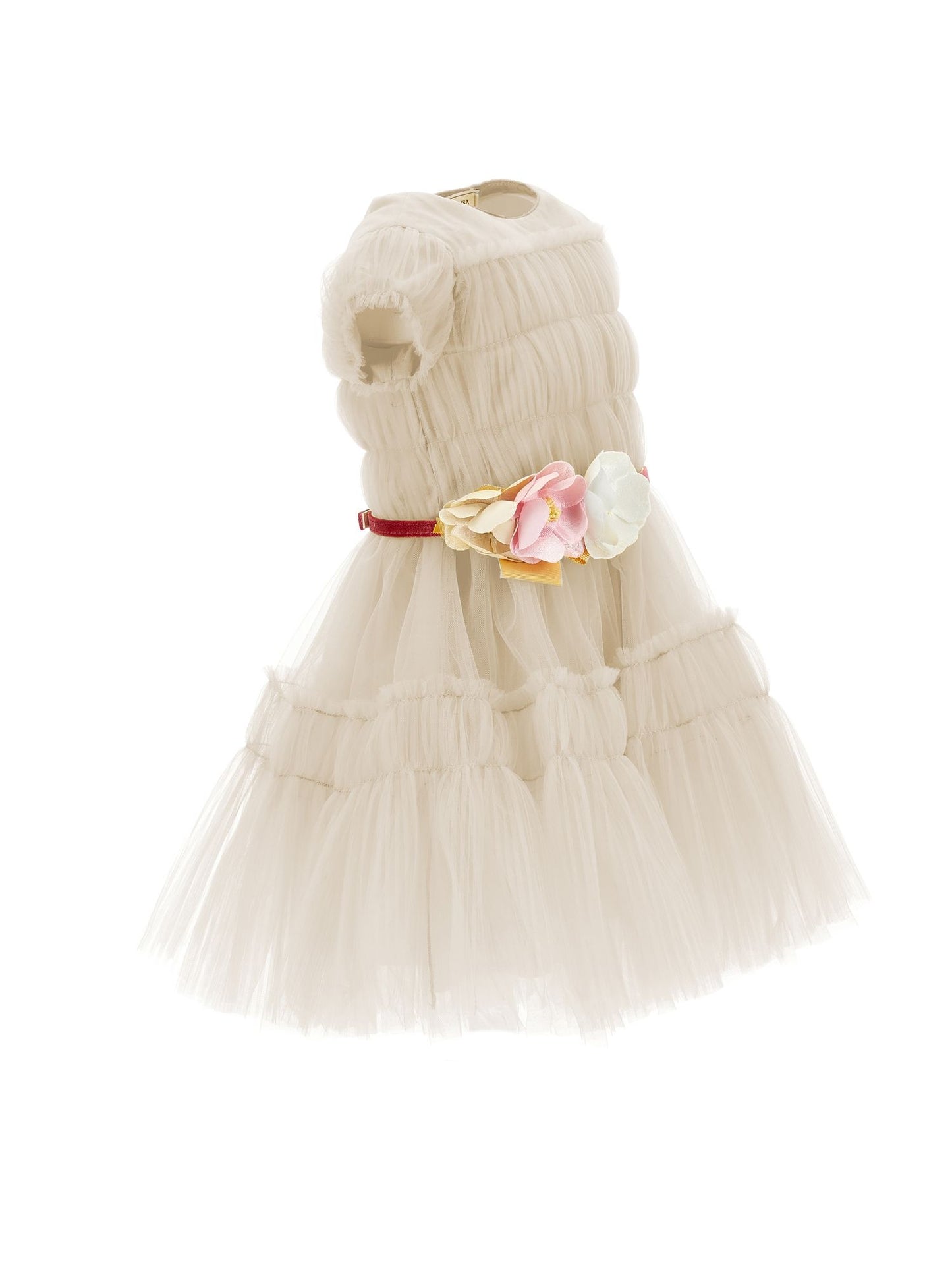 Abito tulle increspato