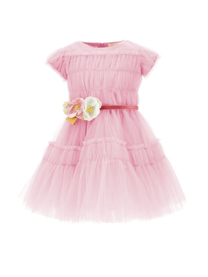 Abito tulle increspato