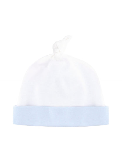 Cuffietta cotone ricamo coroncina