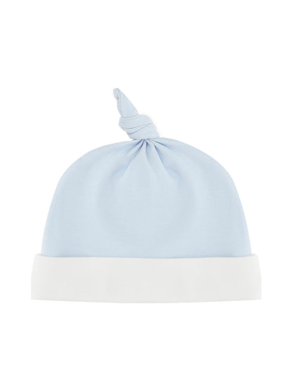 Cuffietta cotone ricamo coroncina