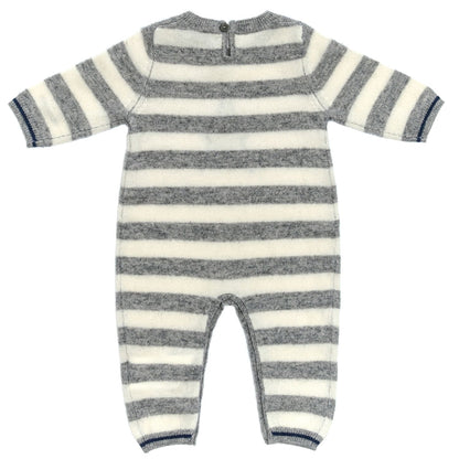 Striped cashmere jumpsuit