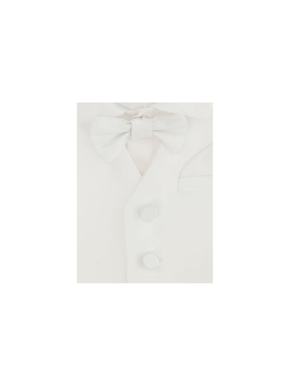 Satin jumpsuit with bow tie