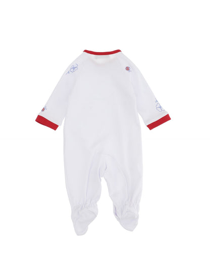 Cotton onesie with side opening