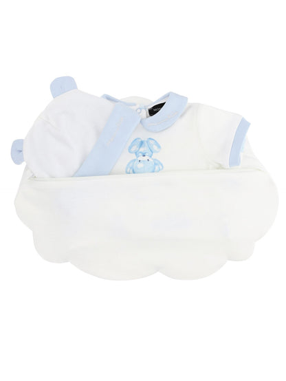 Layette set, onesie, hat and pillow