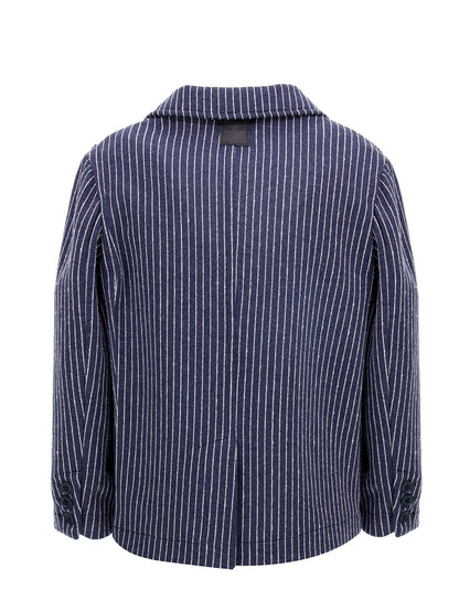 Pinstriped Milanese stitch jacket