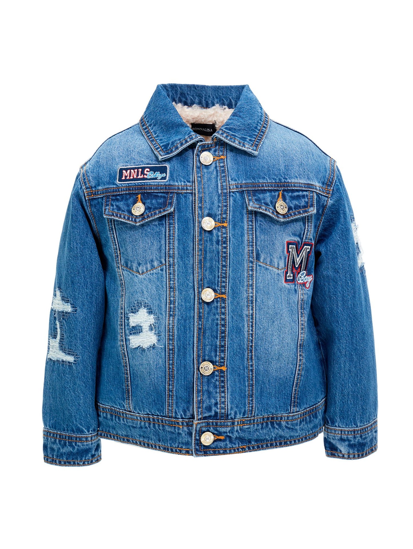 Patch denim jacket