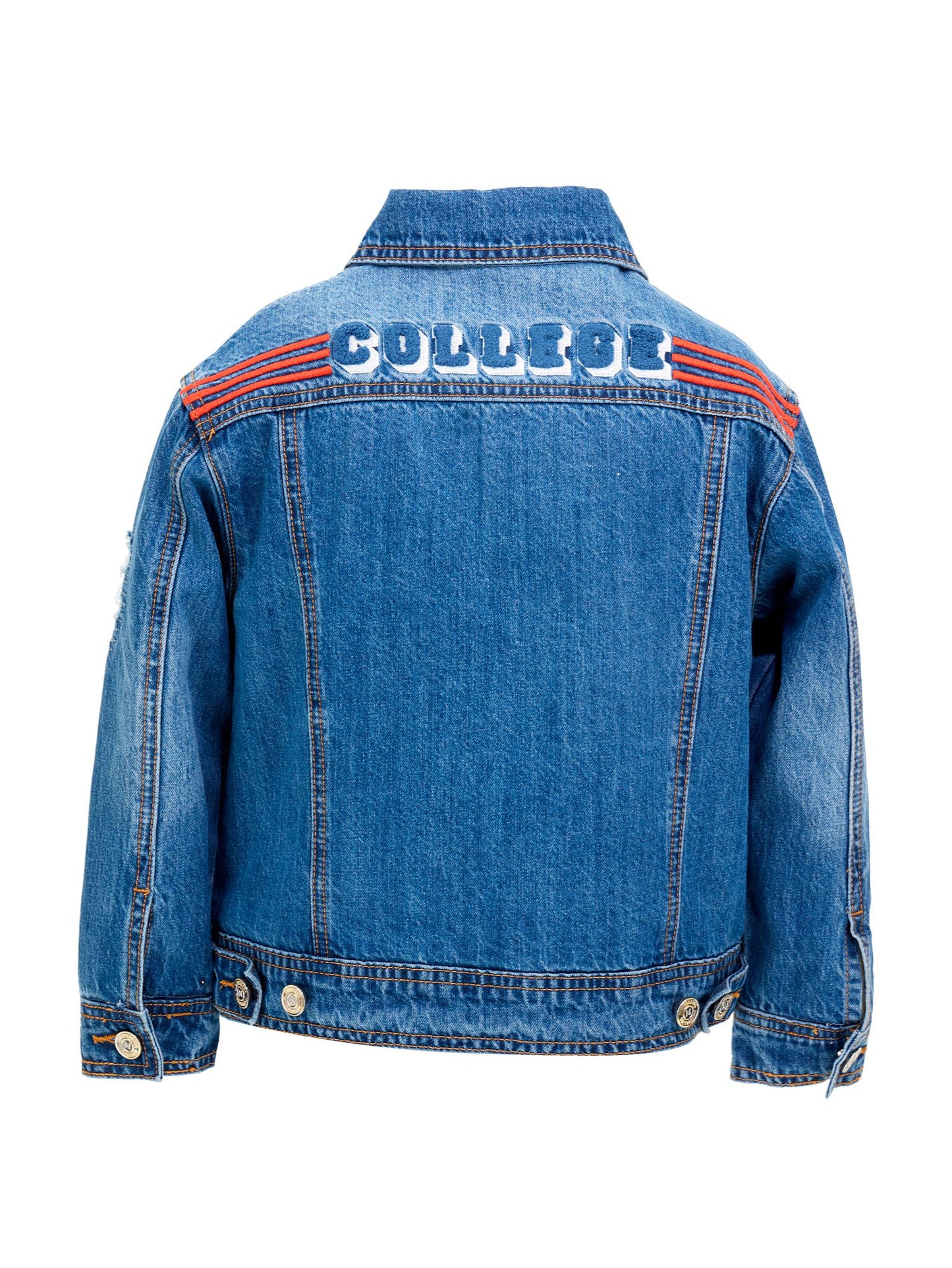 Patch denim jacket