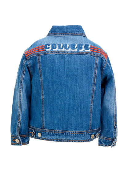 Patch denim jacket