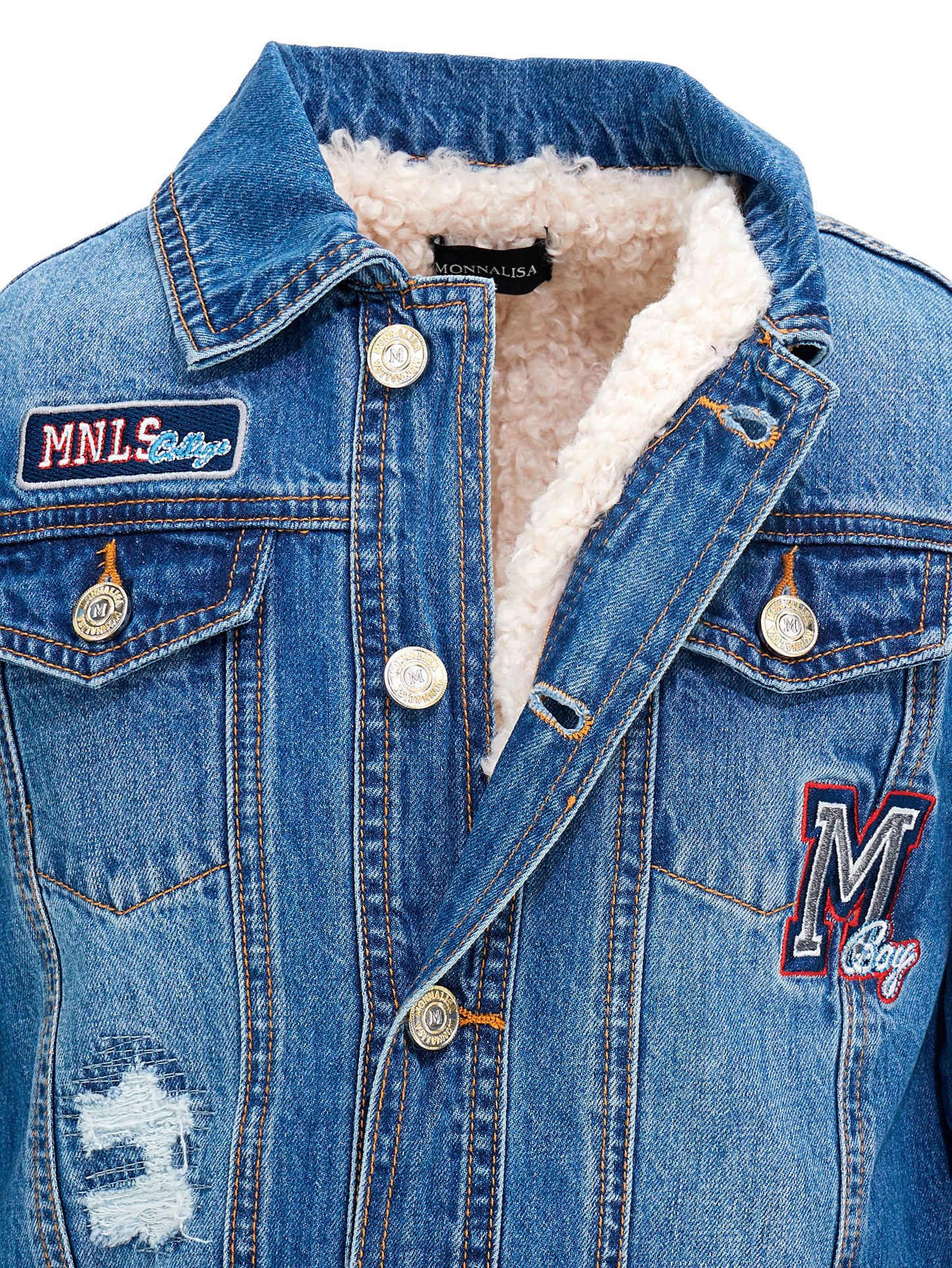 Patch denim jacket