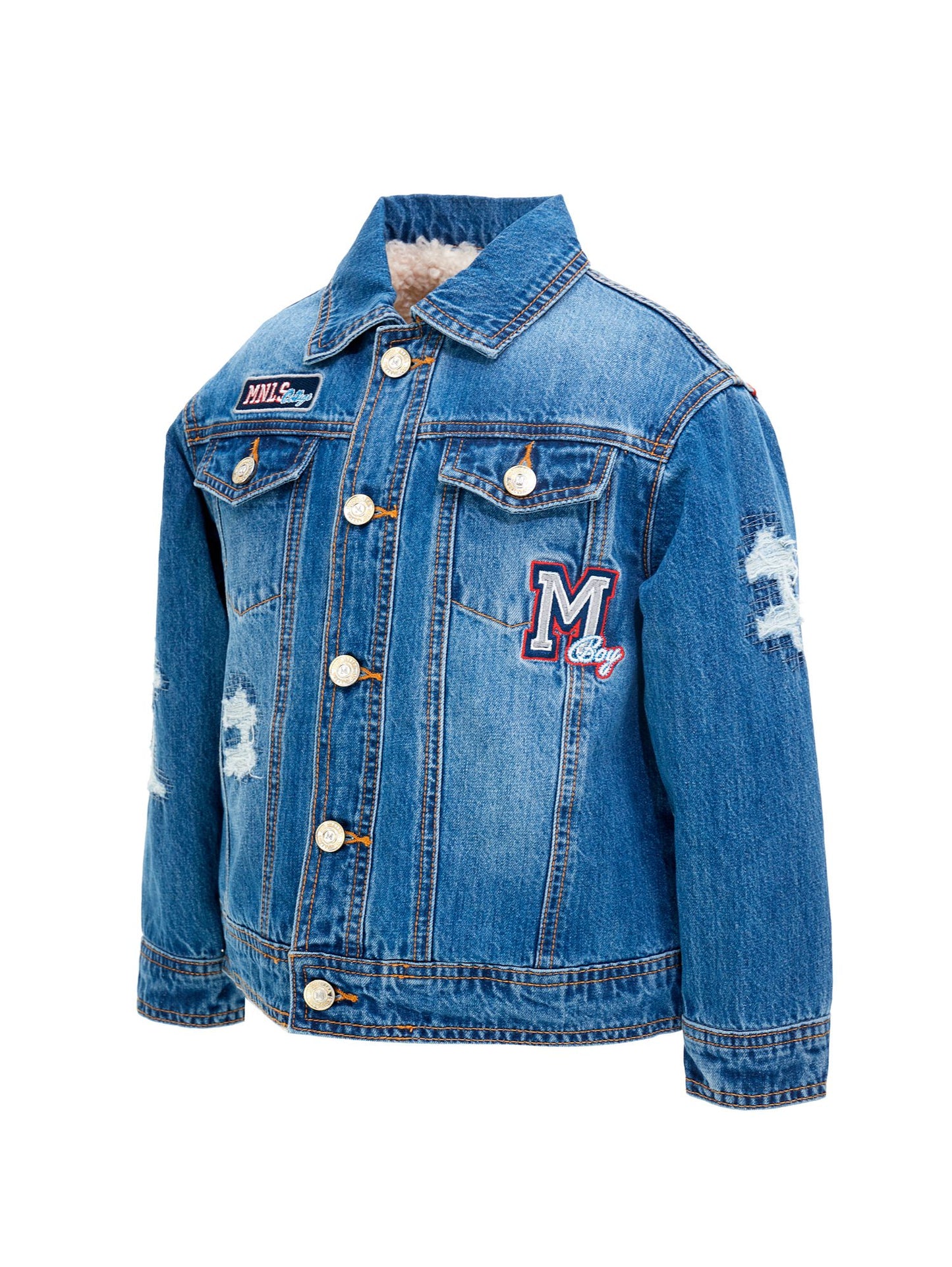 Patch denim jacket