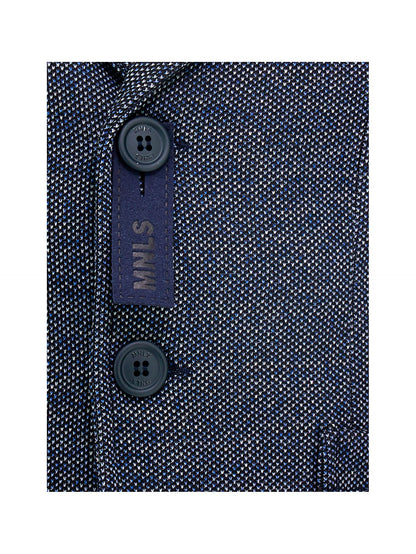 Knitted jacket with pocket square